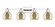 Arcadia Four Light Bath Vanity in Polished Nickel (405|716-4W-PN-G128-6)