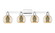 Arcadia Four Light Bath Vanity in Polished Chrome (405|716-4W-PC-G128-6)