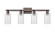 Arcadia Four Light Bath Vanity in Oil Rubbed Bronze (405|716-4W-OB-G804)