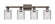 Arcadia Four Light Bath Vanity in Oil Rubbed Bronze (405|716-4W-OB-G112)