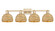 Arcadia Four Light Bath Vanity in Champagne Bronze (405|716-4W-CB-RBD-8-NAT)