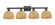 Arcadia Four Light Bath Vanity in Matte Black (405|716-4W-BK-RBD-8-NAT)