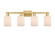 Arcadia Four Light Bath Vanity in Brushed Brass (405|716-4W-BB-G341)