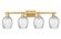 Arcadia Four Light Bath Vanity in Brushed Brass (405|716-4W-BB-G292)