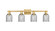 Arcadia Four Light Bath Vanity in Brushed Brass (405|716-4W-BB-G257)