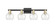 Arcadia Four Light Bath Vanity in Black Antique Brass (405|716-4W-BAB-G122-6)