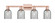 Arcadia Four Light Bath Vanity in Antique Copper (405|716-4W-AC-G257)