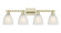 Arcadia Four Light Bath Vanity in Antique Brass (405|716-4W-AB-G381)