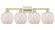 Arcadia Four Light Bath Vanity in Antique Brass (405|716-4W-AB-G121-8RW)