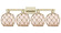 Arcadia Four Light Bath Vanity in Antique Brass (405|716-4W-AB-G121-8RB)