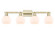Arcadia Four Light Bath Vanity in Antique Brass (405|716-4W-AB-G121-6)