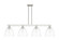 Arcadia Four Light Island Pendant in Brushed Satin Nickel (405|716-4I-SN-GBD-92)
