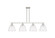 Arcadia Four Light Island Pendant in Brushed Satin Nickel (405|716-4I-SN-GBD-94)