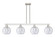 Arcadia Four Light Island Pendant in Brushed Satin Nickel (405|716-4I-SN-G124-8)