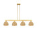 Arcadia Four Light Island Pendant in Satin Gold (405|716-4I-SG-RBD-8-NAT)