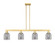 Arcadia Four Light Island Pendant in Satin Gold (405|716-4I-SG-G558-6SM)