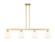 Arcadia Four Light Island Pendant in Satin Gold (405|716-4I-SG-G558-6GWH)