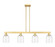 Arcadia Four Light Island Pendant in Satin Gold (405|716-4I-SG-G558-6CL)