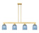 Arcadia Four Light Island Pendant in Satin Gold (405|716-4I-SG-G558-6BL)