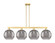 Arcadia Four Light Island Pendant in Satin Gold (405|716-4I-SG-G556-12SM)