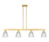 Arcadia Four Light Island Pendant in Satin Gold (405|716-4I-SG-G382)
