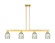 Arcadia Four Light Island Pendant in Satin Gold (405|716-4I-SG-G259)