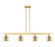 Arcadia Four Light Island Pendant in Satin Gold (405|716-4I-SG-G128-6)