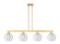 Arcadia Four Light Island Pendant in Satin Gold (405|716-4I-SG-G124-8)