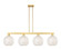 Arcadia Four Light Island Pendant in Satin Gold (405|716-4I-SG-G1216-10WM)