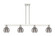 Arcadia Four Light Island Pendant in Polished Nickel (405|716-4I-PN-G556-6SM)