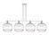 Arcadia Four Light Island Pendant in Polished Nickel (405|716-4I-PN-G556-12CL)