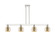 Arcadia Four Light Island Pendant in Polished Nickel (405|716-4I-PN-G128-6)