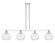 Arcadia Four Light Island Pendant in Polished Nickel (405|716-4I-PN-G122-8)