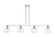 Arcadia Four Light Island Pendant in Polished Nickel (405|716-4I-PN-G122-6)