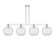 Arcadia Four Light Island Pendant in Polished Nickel (405|716-4I-PN-G122-10RW)