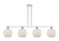 Arcadia Four Light Island Pendant in Polished Nickel (405|716-4I-PN-G121-8RW)