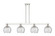 Arcadia Four Light Island Pendant in Polished Nickel (405|716-4I-PN-G1213-8CL)