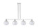 Arcadia Four Light Island Pendant in Polished Chrome (405|716-4I-PC-G124-8)