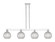 Arcadia Four Light Island Pendant in Polished Chrome (405|716-4I-PC-G122C-8CL)