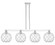 Arcadia Four Light Island Pendant in Polished Chrome (405|716-4I-PC-G122-10RW)