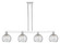 Arcadia Four Light Island Pendant in Polished Chrome (405|716-4I-PC-G1213-8CL)