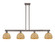 Arcadia Four Light Island Pendant in Oil Rubbed Bronze (405|716-4I-OB-RBD-8-NAT)