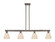 Arcadia Four Light Island Pendant in Oil Rubbed Bronze (405|716-4I-OB-NBD-9-NAT)