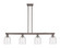 Arcadia Four Light Island Pendant in Oil Rubbed Bronze (405|716-4I-OB-G558-6SDY)