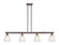 Arcadia Four Light Island Pendant in Oil Rubbed Bronze (405|716-4I-OB-G381)