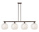 Arcadia Four Light Island Pendant in Oil Rubbed Bronze (405|716-4I-OB-G1216-10WM)