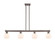 Arcadia Four Light Island Pendant in Oil Rubbed Bronze (405|716-4I-OB-G121-6)
