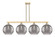 Arcadia Four Light Island Pendant in Champagne Bronze (405|716-4I-CB-G556-12SM)