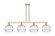 Arcadia Four Light Island Pendant in Champagne Bronze (405|716-4I-CB-G556-10CL)