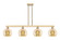 Arcadia Four Light Island Pendant in Champagne Bronze (405|716-4I-CB-G128-8)